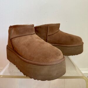 Ugg Ultra Mini Platform Chestnut Size 7